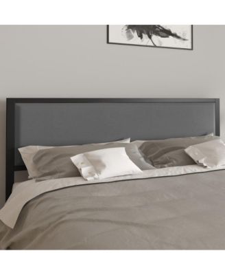 West Avenue King Headboard Upholstered Headboard With Metal Frame And Adjustable Rail Slots