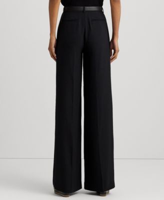 Women's Double-Faced Georgette Wide-Leg Pants