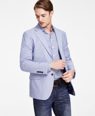 Men's Modern-Fit Chambray Sport Coat