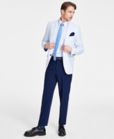 Nautica Men's Modern-Fit Stretch Solid Crush Weave Sport Coat - Lt Blue