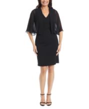 Macy's petite top black cocktail dresses