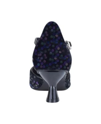 Women's Edmee Pointed Toe Kitten Heel Ankle Strap Pumps