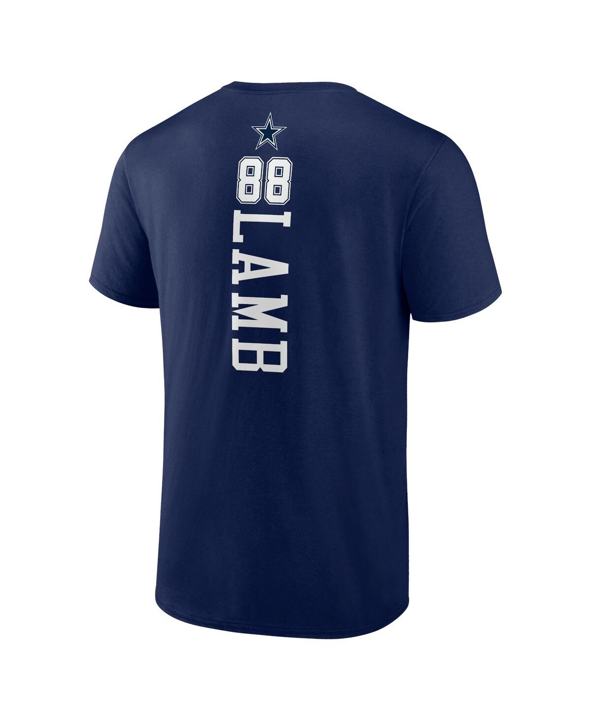 Fanatics Branded Ceedee Lamb Navy Dallas Cowboys Playmaker T-shirt In Navy