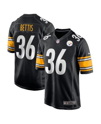 Men's Nike Jerome Bettis Black Pittsburgh Steelers Retired Player Game Jersey Size: Small