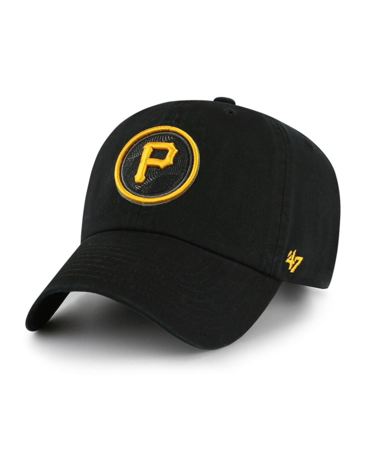 47 Brand Men's ' Black Pittsburgh Pirates 2023 City Connect Clean Up Adjustable Hat