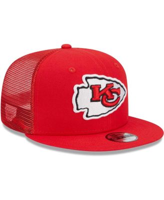 Big Boys and Girls Red Kansas City Chiefs Main Trucker 9FIFTY Snapback Hat