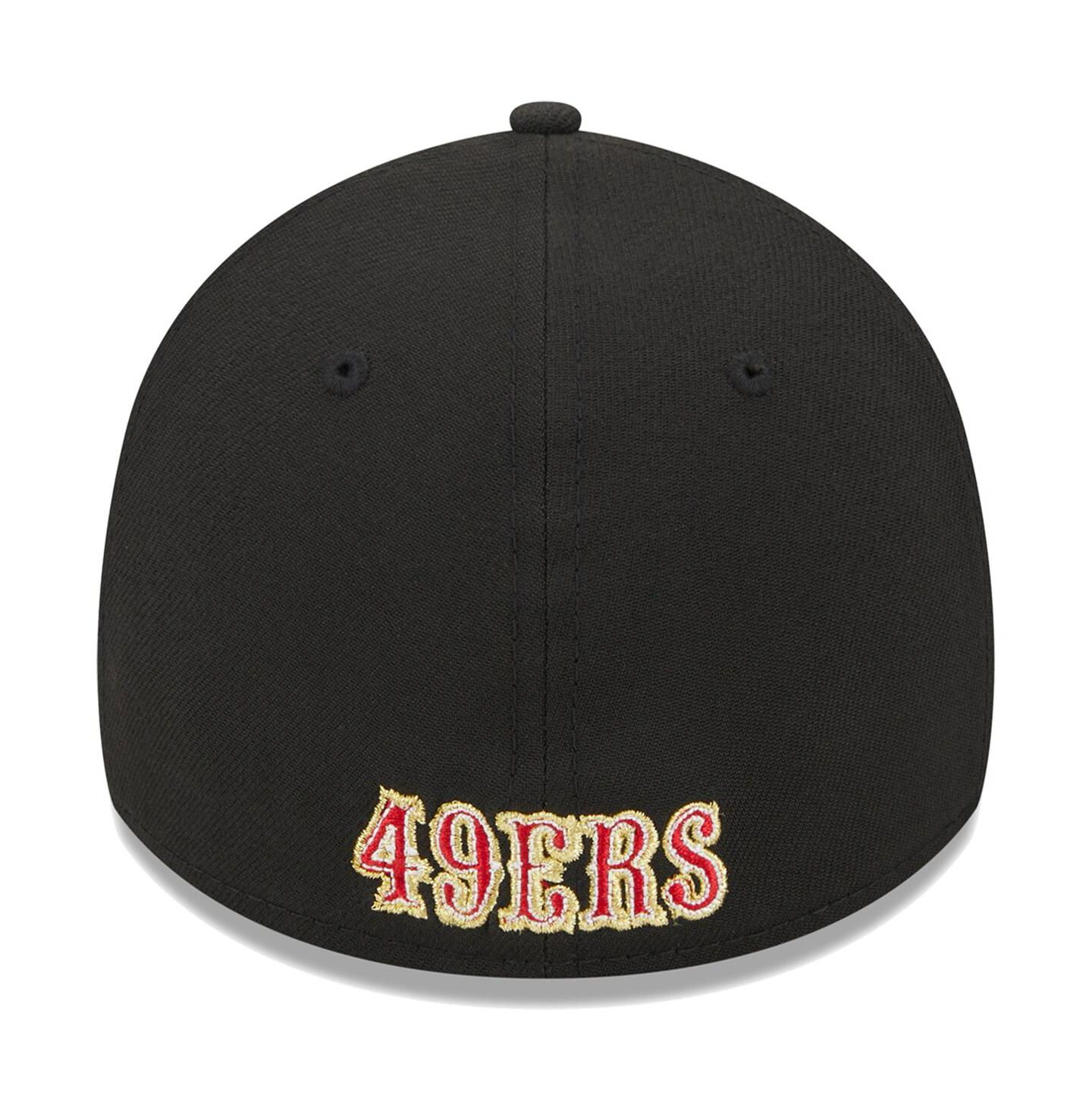 Мужская кепка New Era Black San Francisco 49ers Main 39THIRTY Flex Hat — фото 4