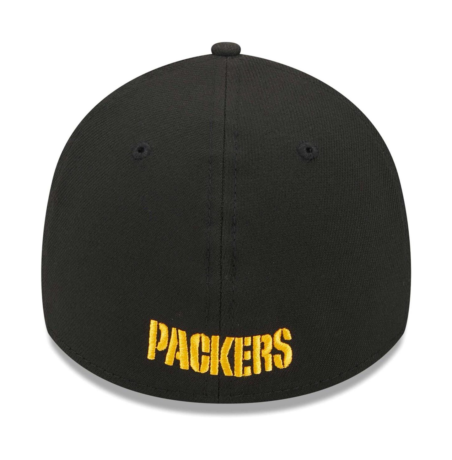 Мужская кепка New Era Black Green Bay Packers Main 39THIRTY Flex Hat — фото 3
