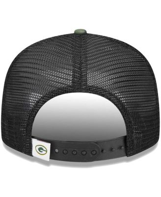 Big Boys and Girls Camo Green Bay Packers Main Trucker 9FIFTY Snapback Hat