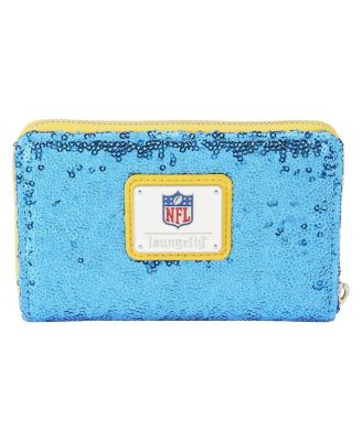 Women's Los Angeles Chargers Sequin Zip-Around Wallet