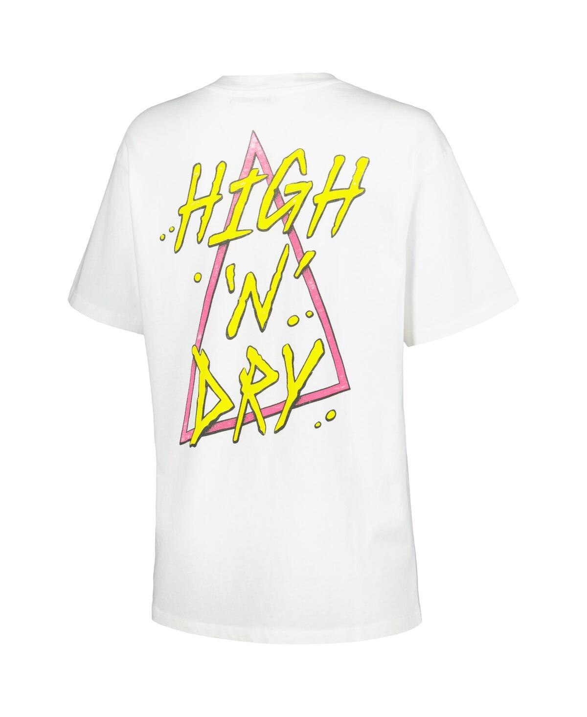 DAYDREAMER WOMEN'S DAYDREAMER WHITE DEF LEPPARD HIGH 'N DRY GRAPHIC T-SHIRT 