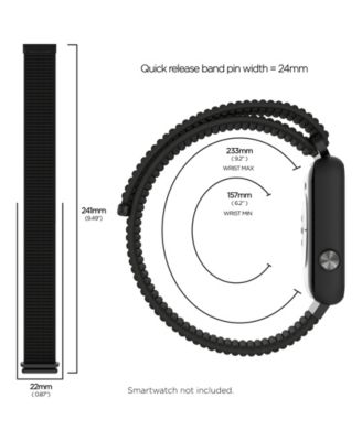 Unisex Air 4 Black Fabric Strap