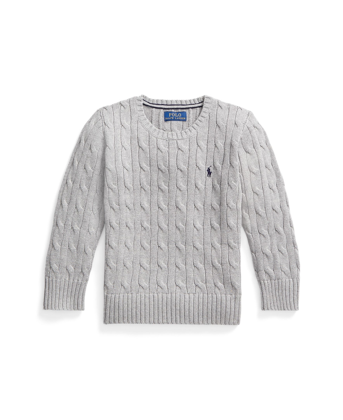 Polo Ralph Lauren Big Boys Cable- Knit Crewneck Sweater