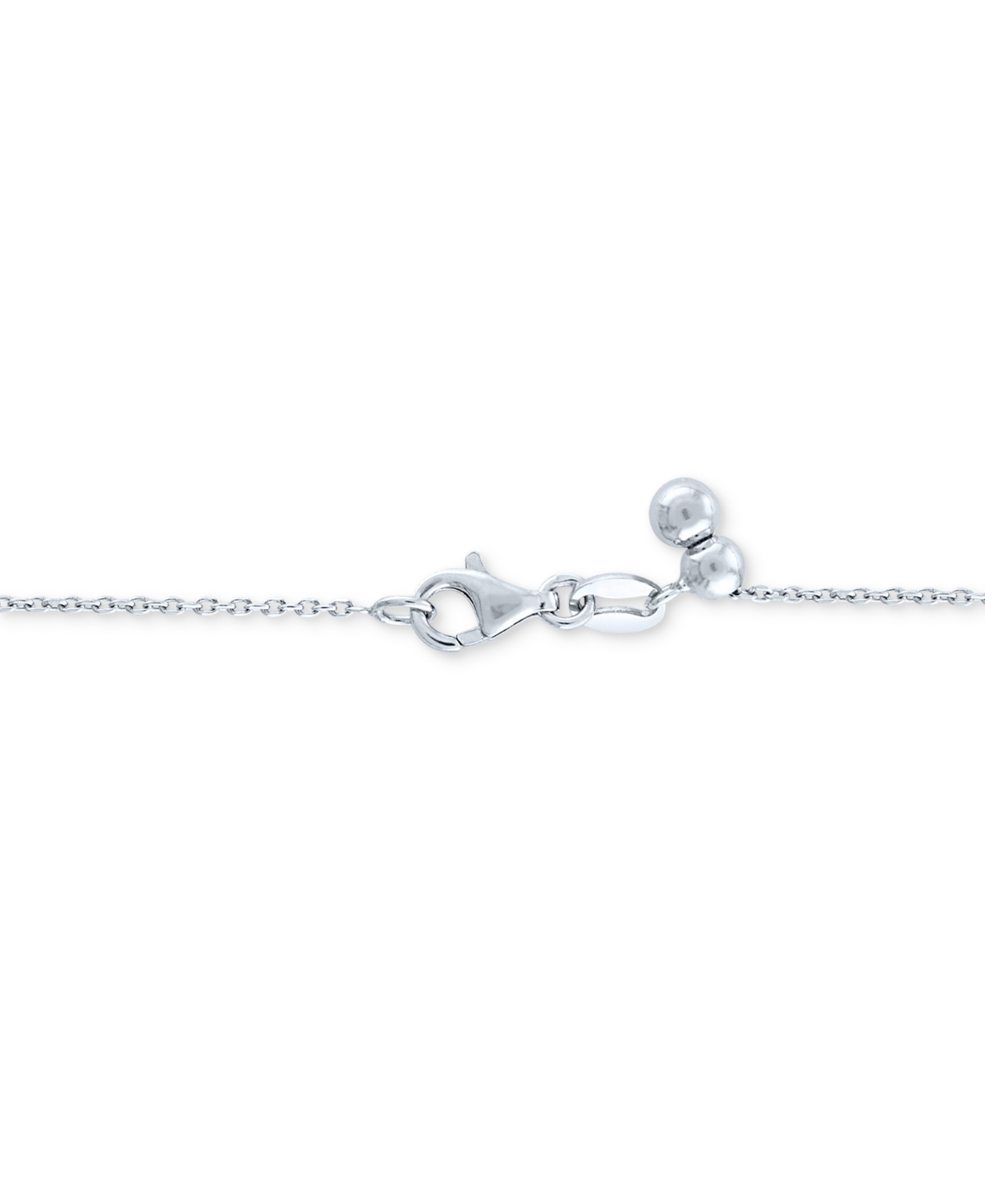MACY'S DIAMOND ADJUSTABLE 18" LARIAT NECKLACE (1/4 CT. T.W.) IN STERLING SILVER 