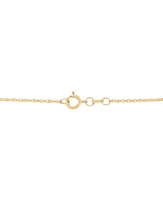 Lightweight 14k Gold Necklace, 18" Light Rope Chain (1mm)