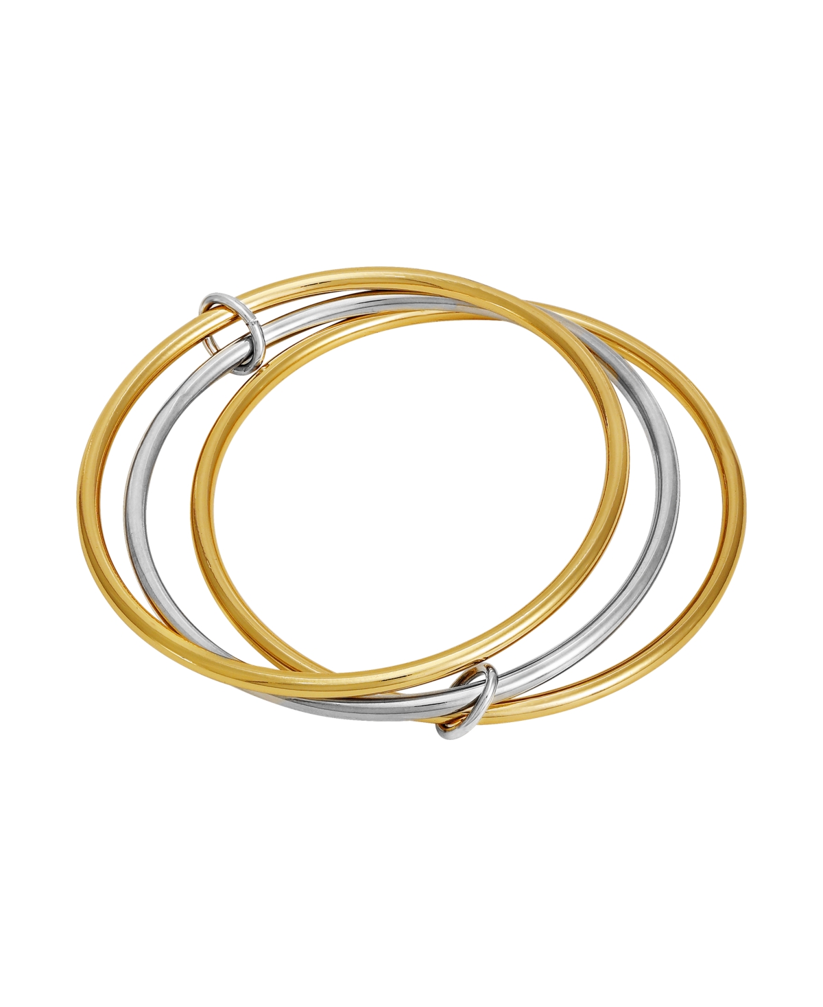 Vince Camuto Two-tone Trio Bangle Bracelet Set In Gold,silver