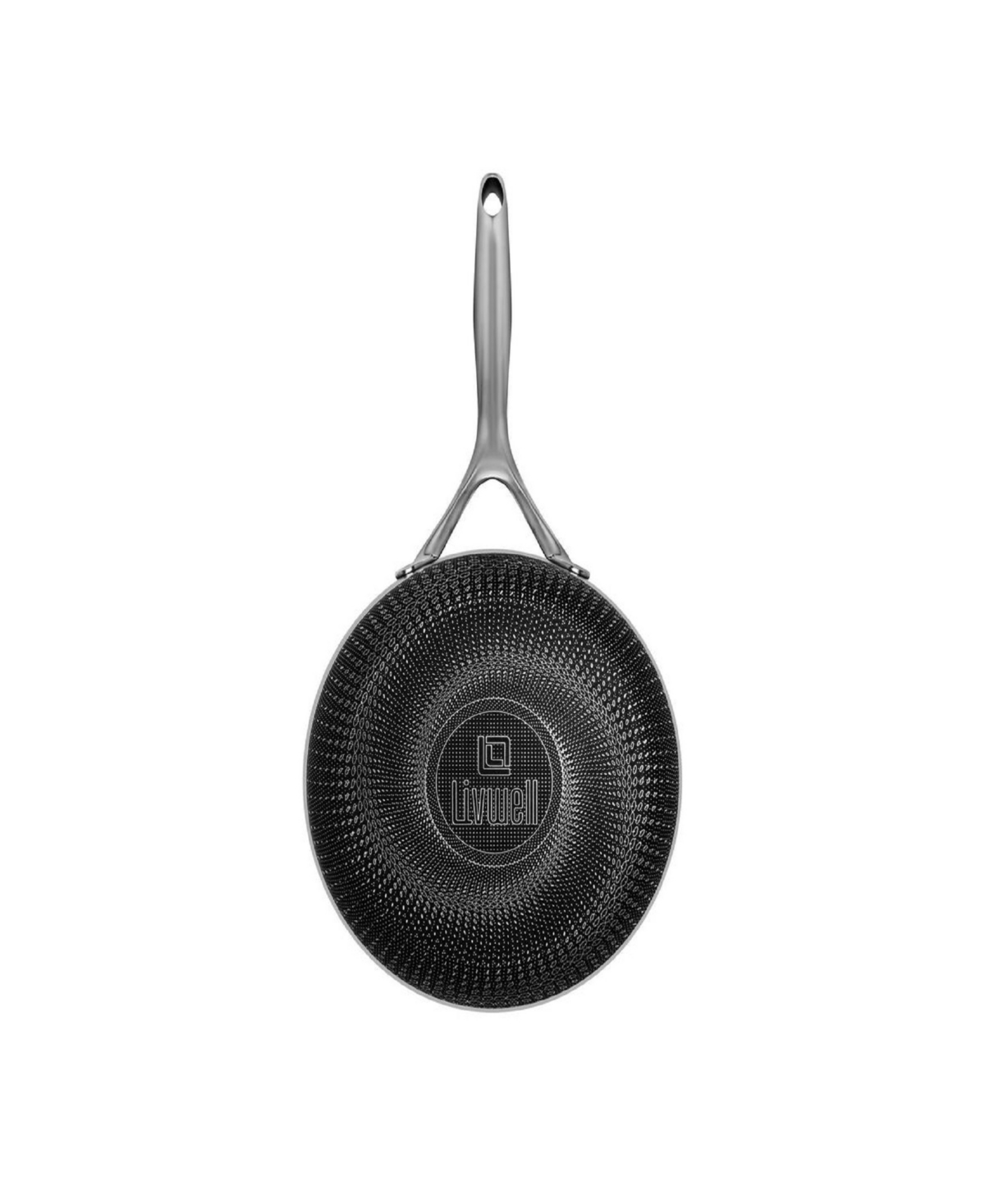 Livwell Diamondclad Stainless Steel Aluminum Core 8" Hybrid Pan In Silver,black