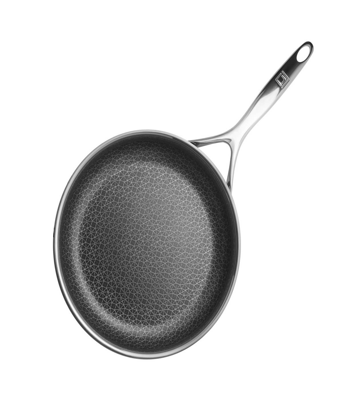 Shop Livwell Diamondclad Stainless Steel Aluminum Core 10" Hybrid Pan In Silver,black