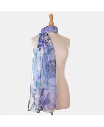 Campo de' Fiori - Long Sheer Silk Scarf - Pink