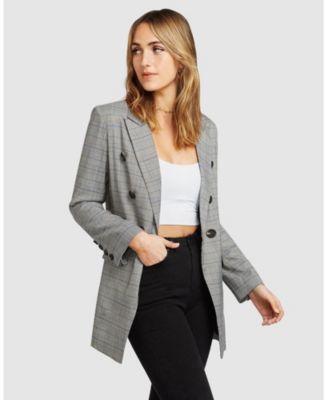 Too Cool For Work Plaid Blazer