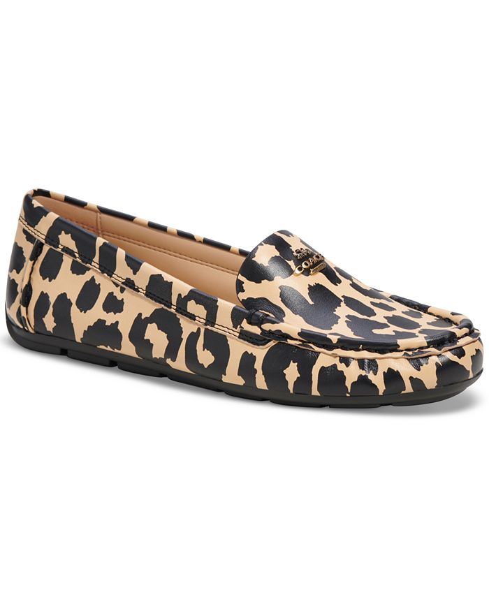 Coach leopard loafers sales