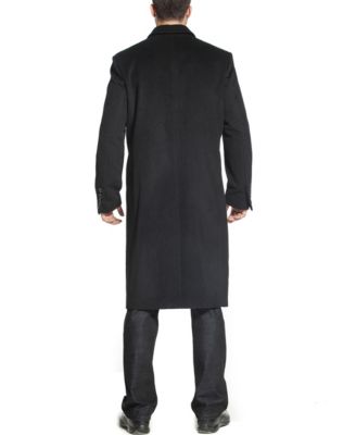Men's Men Henry Wool Blend Long Walking Coat