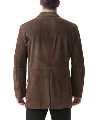 BGSD Men Cliff Classic Two-Button Suede Leather Blazer - Macy's