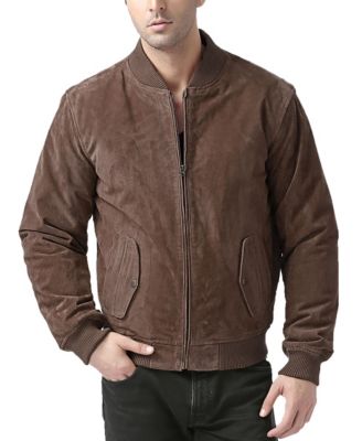 Men's Men Urban Leather Bomber Jacket