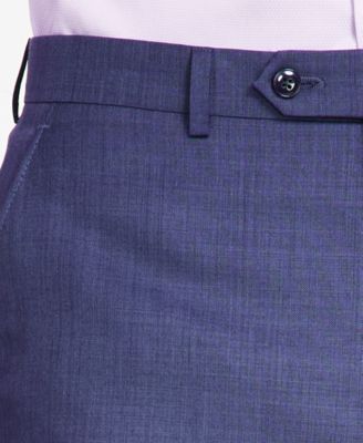 Men's Classic-Fit Wool-Blend Stretch Solid Suit Separates Pant