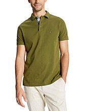 Tommy Hilfiger Green Mens Polo Shirts - Macy's