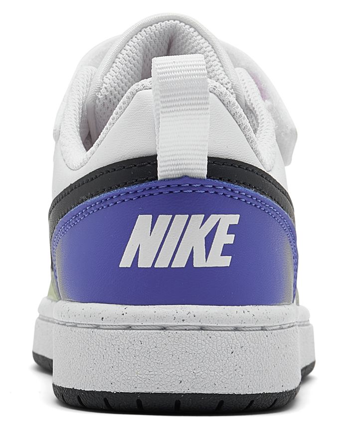 Nike Little Girls Court Borough Low Recraft Adjustable Strap Casual ...