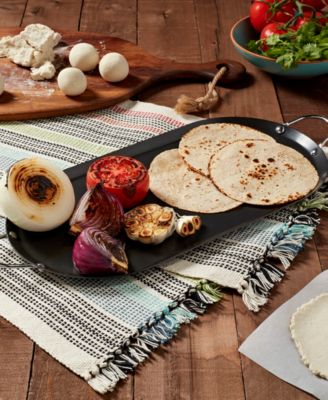 Latin Aluminum 15.75" x 7.75" Oval Comal