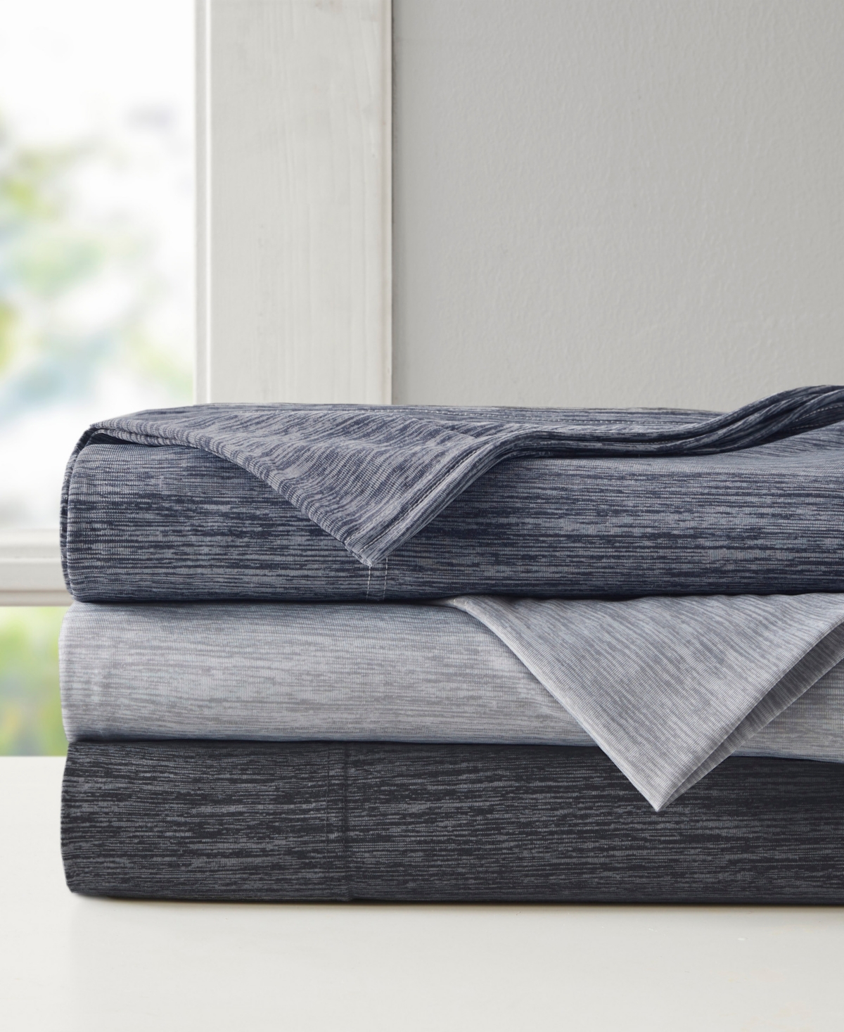 Urban Habitat Comfort Cool Jersey Knit Nylon Blend 4-Piece Sheet Set,