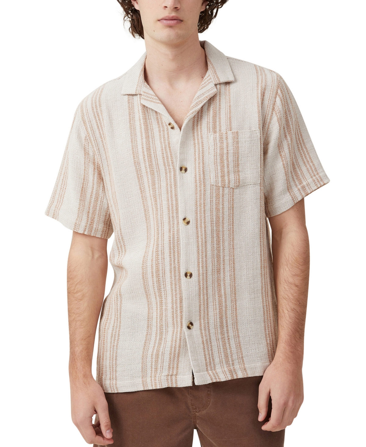 Cotton On Men's Palma Short Sleeve Shirt In Neutral