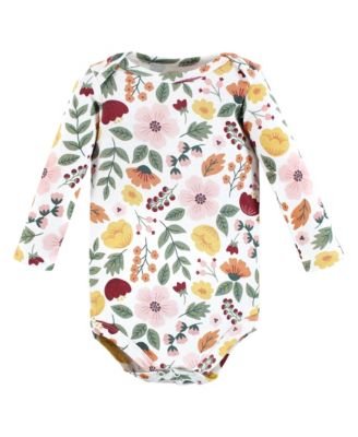 Essential All-Cotton Long-Sleeve Bodysuit Triple Pack