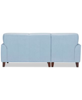 CLOSEOUT! Ashlinn 86" 2-Pc. Pastel Leather Sectional, Created for Macy's