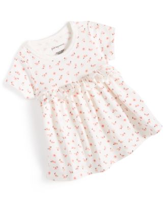 First Impressions Baby Girls Fresh Blooms Ruffled T Shirt, Created for ...