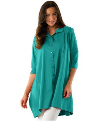Women's Quarter Sleeve Cotton and Jersey Tiburon Tunic