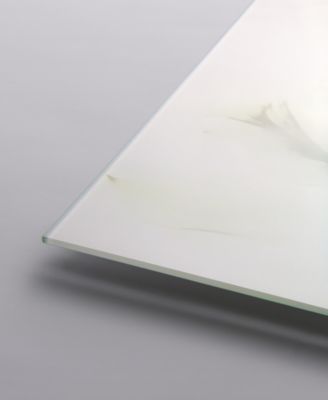 "Unfocused Beauty 3" Frameless Free Floating Tempered Glass Panel Graphic Wall Art, 24" x 24" x 0.2"