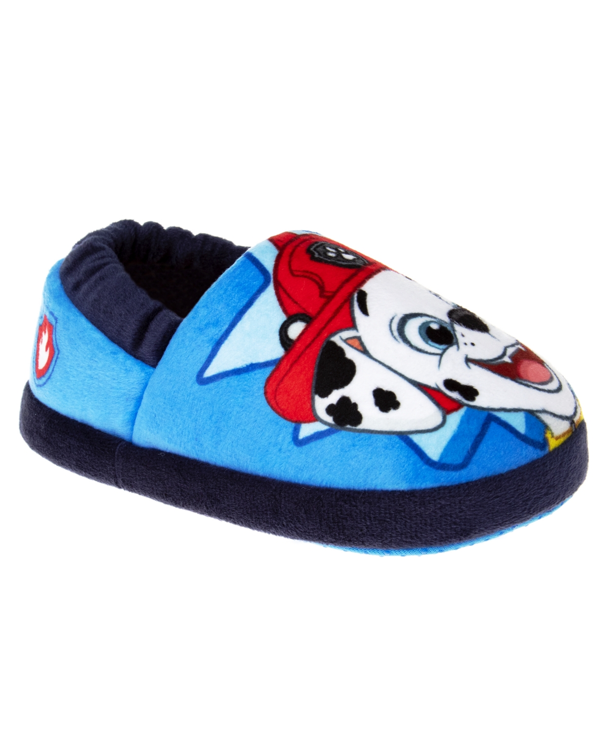 Nickelodeon Kids' Little Boys Paw Patrol Marshall And Chase Dual Sizes House Slippers In Blue,navy