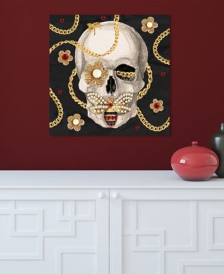 "Gold-Tone Digger" Frameless Free Floating Tempered Glass Panel Graphic Wall Art, 24" x 24" x 0.2"