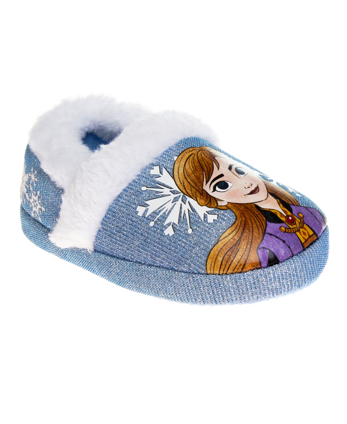 Disney Kids' Toddler Girls Frozen Anna And Elsa Confident Sisters Dual Sizes House Slippers In Blue
