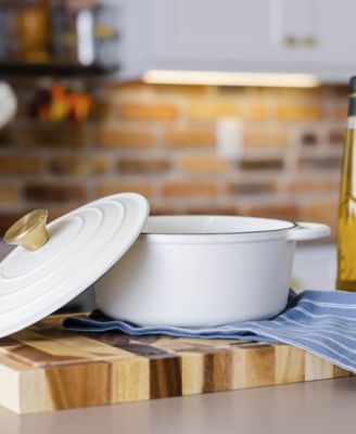 Enamel Cast Iron 3 Quart Dutch Oven with Lid