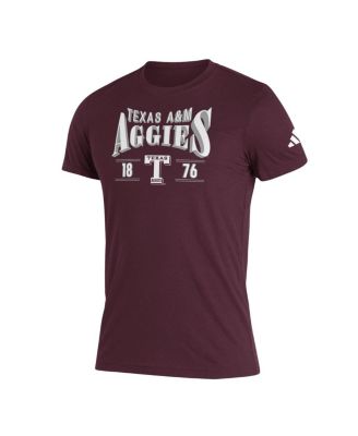 Men's Maroon Texas A&M Aggies Along The Shadow Tri-Blend T-shirt