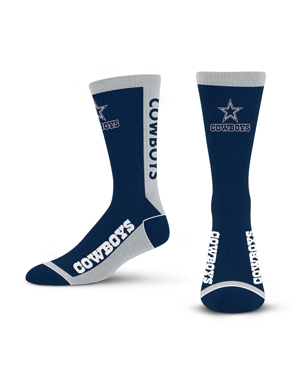 Men's and Women's For Bare Feet Dallas Cowboys Mvp Classic Crew Sock - Navy