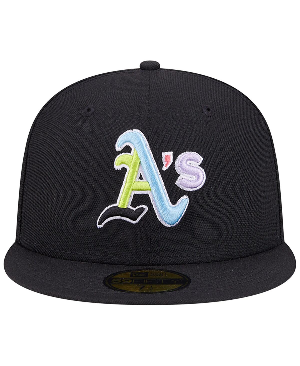Men's New EraOakland Athletics Multi-Color Pack 59FIFTY Fitted Hat - Black