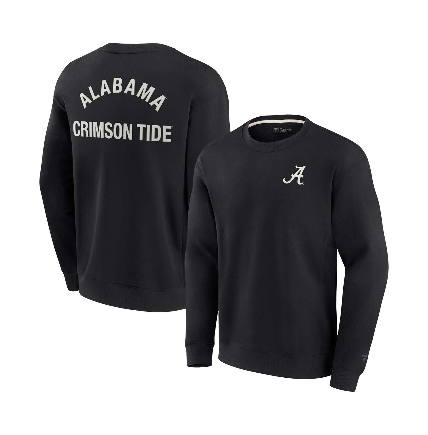 Толстовка Fanatics Signature Black Alabama Crimson Tide Super Soft Pullover Crew — фото 1