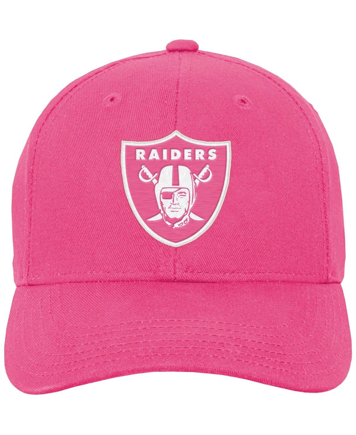 Shop Outerstuff Girls Youth Pink Las Vegas Raiders Adjustable Hat