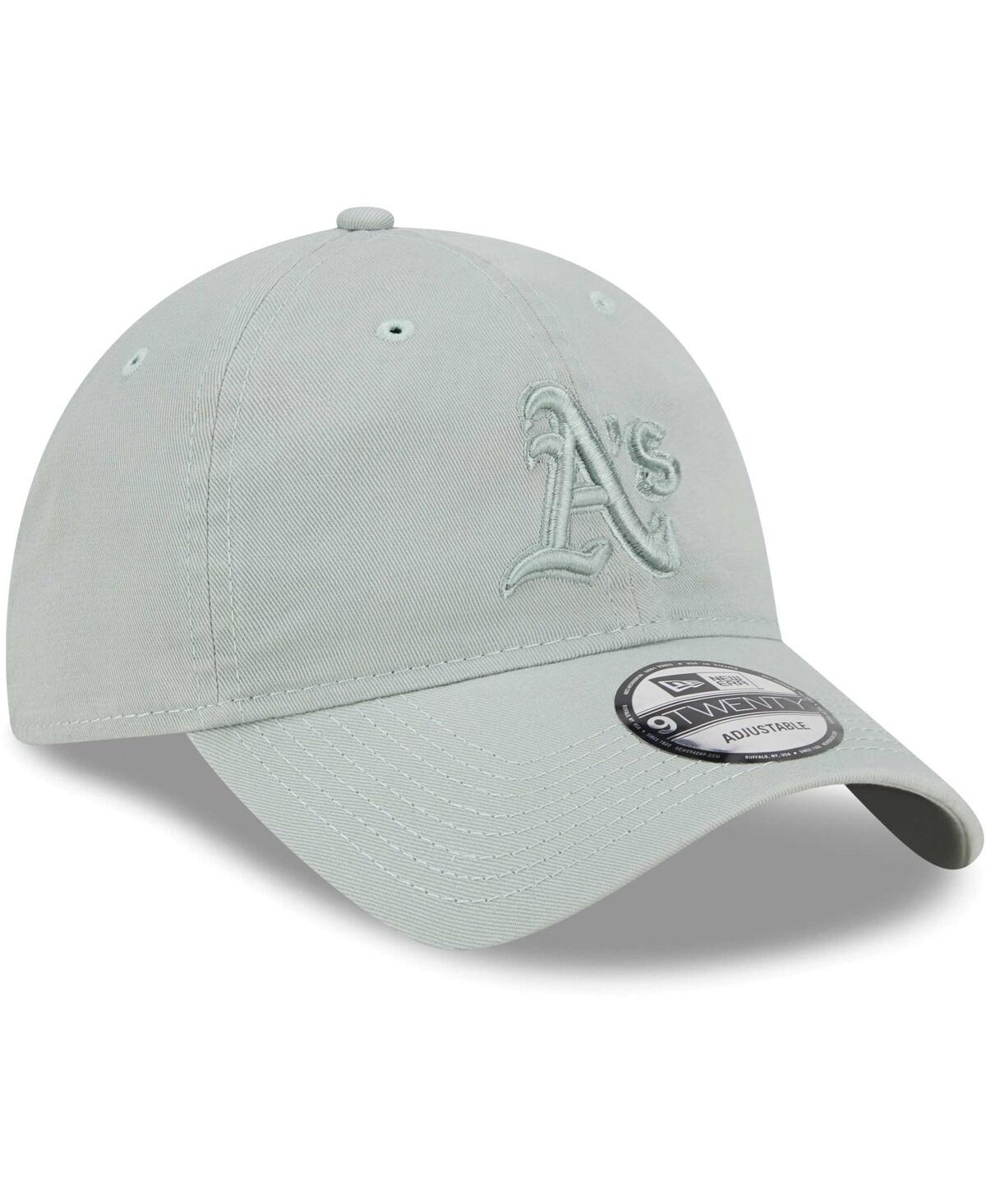 Shop New Era Men's  Green Oakland Athletics Color Pack 9twenty Adjustable Hat