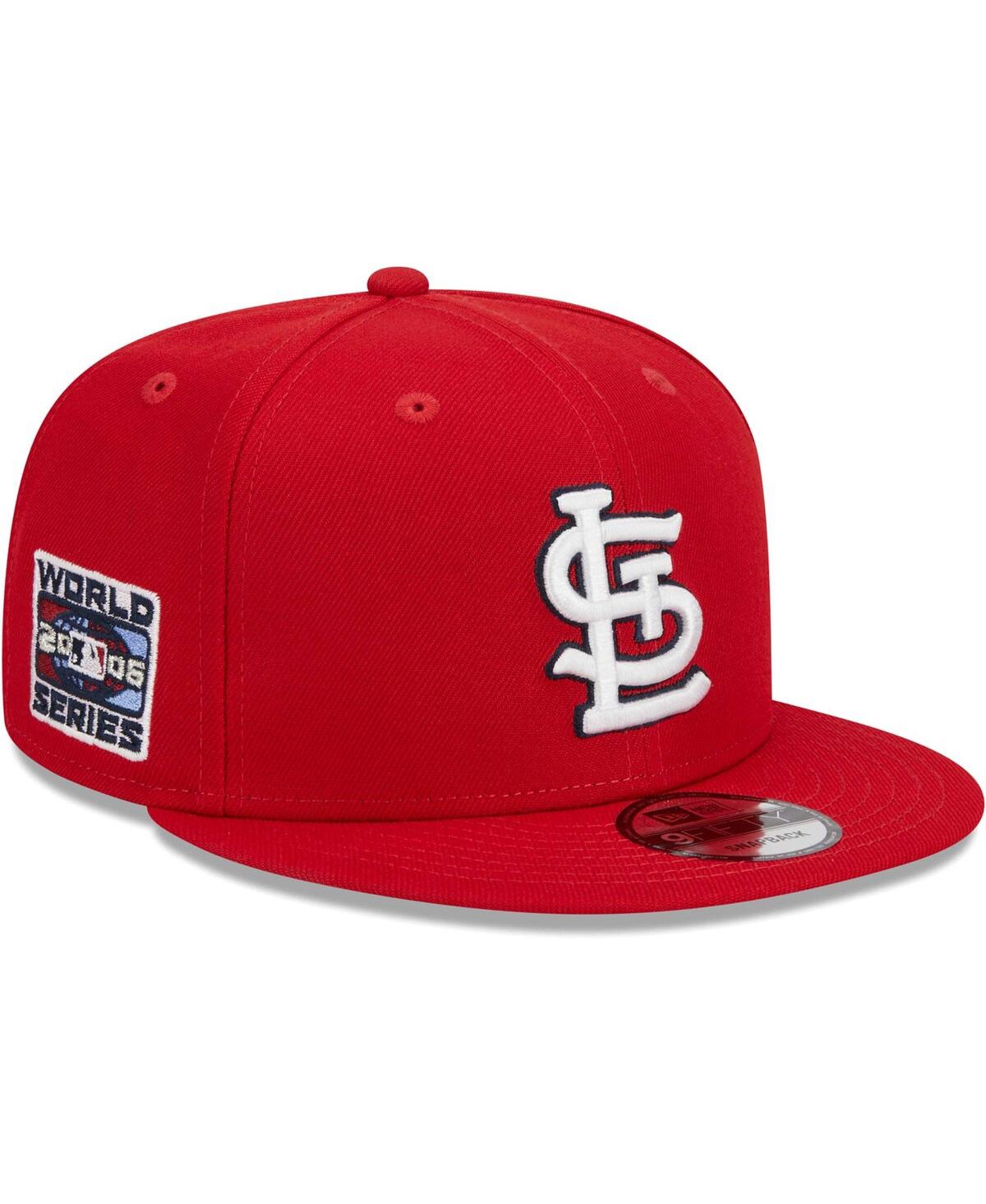 New Era Red St. Louis Cardinals 2006 World Series Side Patch 9fifty Snapback Hat In Red